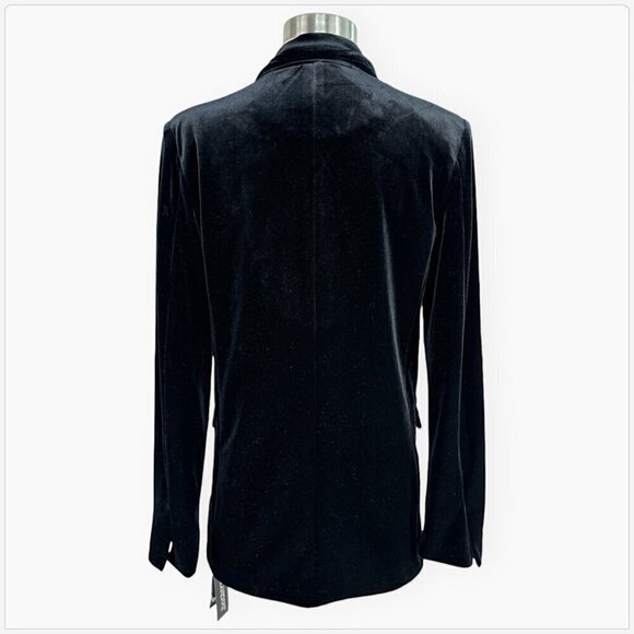 Blank NYC Last Dance Black Velvet Double Breasted Blazer Jacket NWT NEW S - Picture 5 of 6